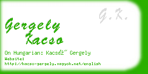 gergely kacso business card