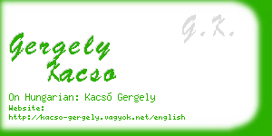gergely kacso business card